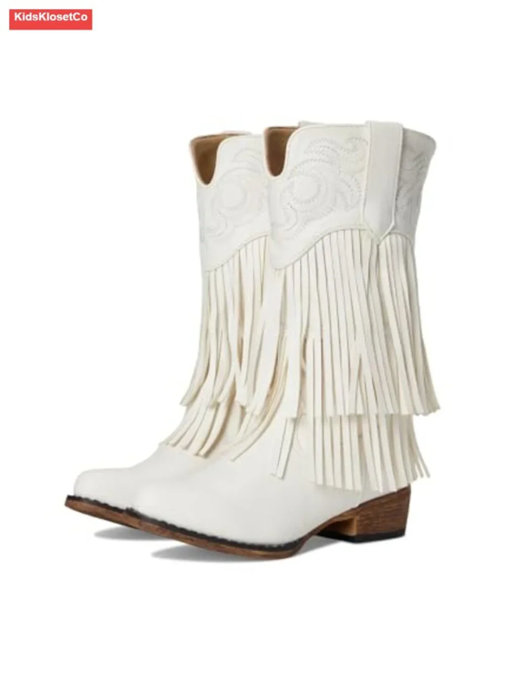 Toddler/Little Kid Western Boots Faux Fringe Pull-On Snip Toe